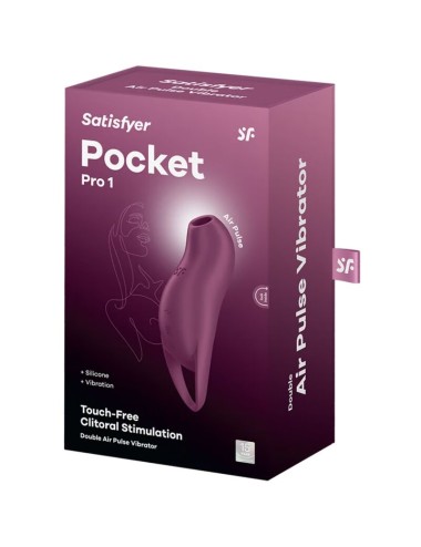 SATISFYER - POCKET PRO 1 ESTIMULADOR DE CLITÓRIS GARNET