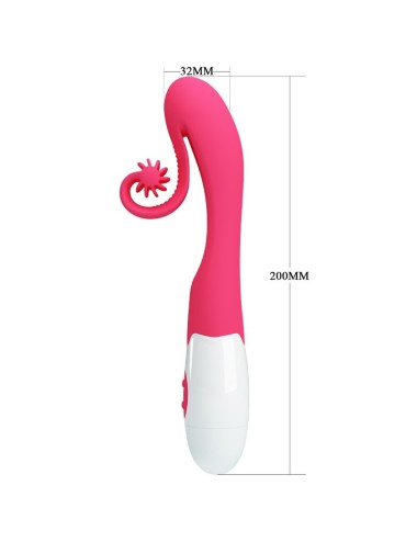 ROMANCE - VIBRADOR E ESTIMULADOR 30 VELOCIDADES COR-DE-ROSA