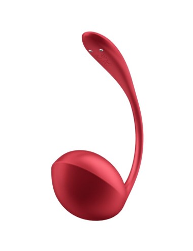 SATISFYER - SHINY PETAL ESTIMULADOR DE CONTROLE REMOTO G POINT VERMELHO APLICATIVO GRATUITO