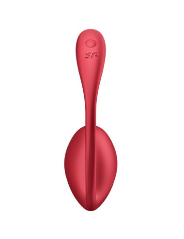 SATISFYER - SHINY PETAL ESTIMULADOR DE CONTROLE REMOTO G POINT VERMELHO APLICATIVO GRATUITO