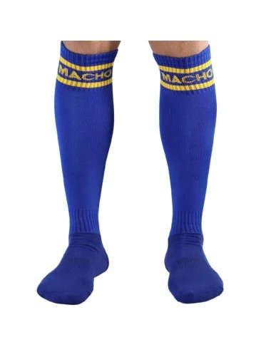 MACHO - MEIAS COMPRIDAS TAMANHO ÚNICO AZUL
