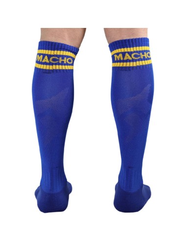 MACHO - MEIAS COMPRIDAS TAMANHO ÚNICO AZUL