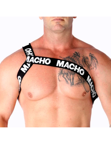 MACHO - ARNÊS ROMANO BRANCO L/XL