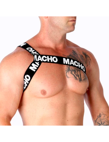 MACHO - ARNÊS ROMANO BRANCO L/XL