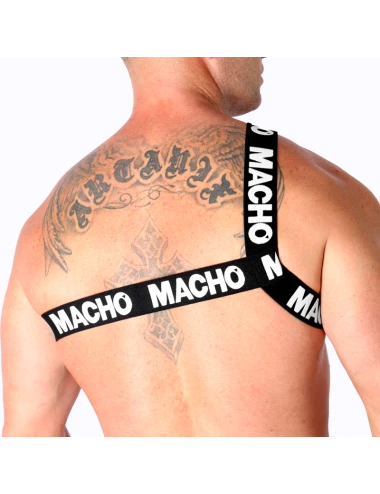 MACHO - ARNÊS ROMANO BRANCO L/XL