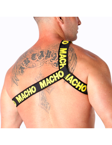 MACHO - ARNÊS ROMANO AMARELO S/M