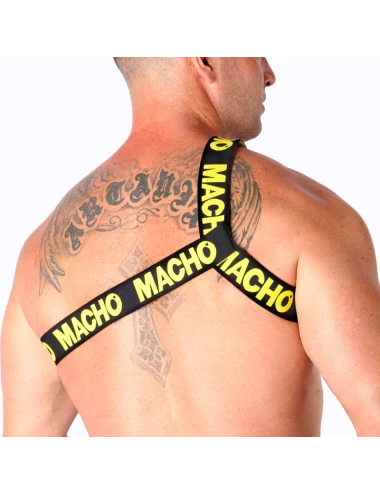 MACHO - ARNÊS ROMANO AMARELO S/M