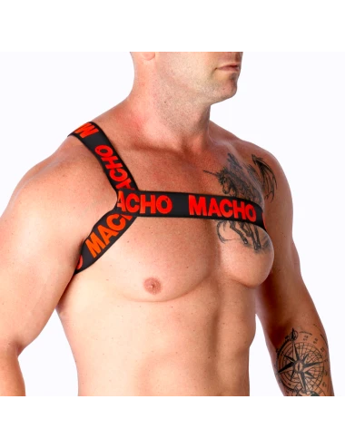 MACHO - ARNÊS ROMANO VERMELHO L/XL