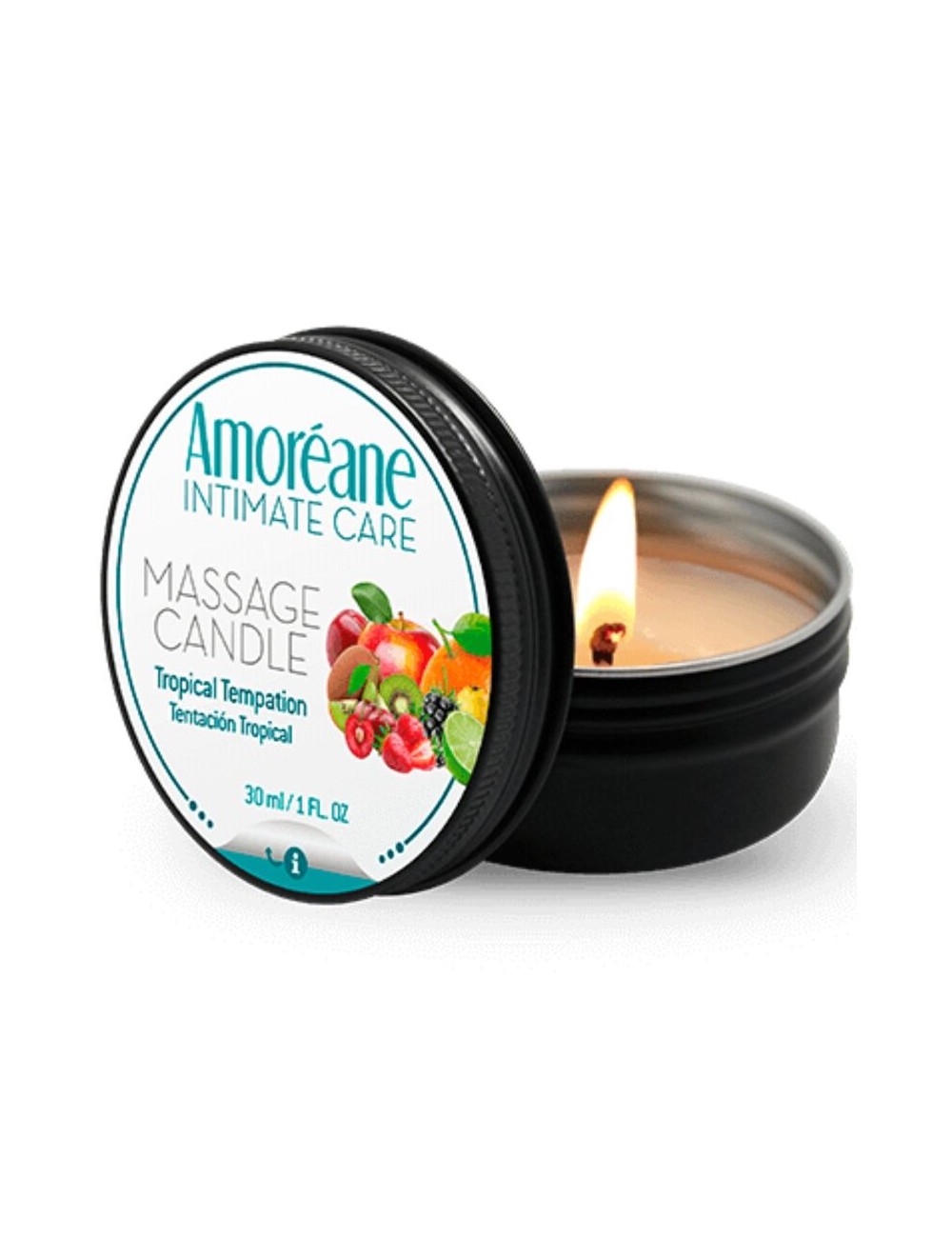 AMOREANE - VELA DE MASSAGEM TENTAÇÃO TROPICAL 30 ML AMOREANE - VELA DE MASSAGEM TENTAÇÃO TROPICAL 30 ML