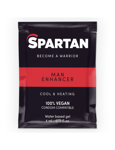 SPARTAN - GEL AUMENTADOR DE EREÇÃO COM EFEITO FRIO QUENTE 100% VEGANO 4ML