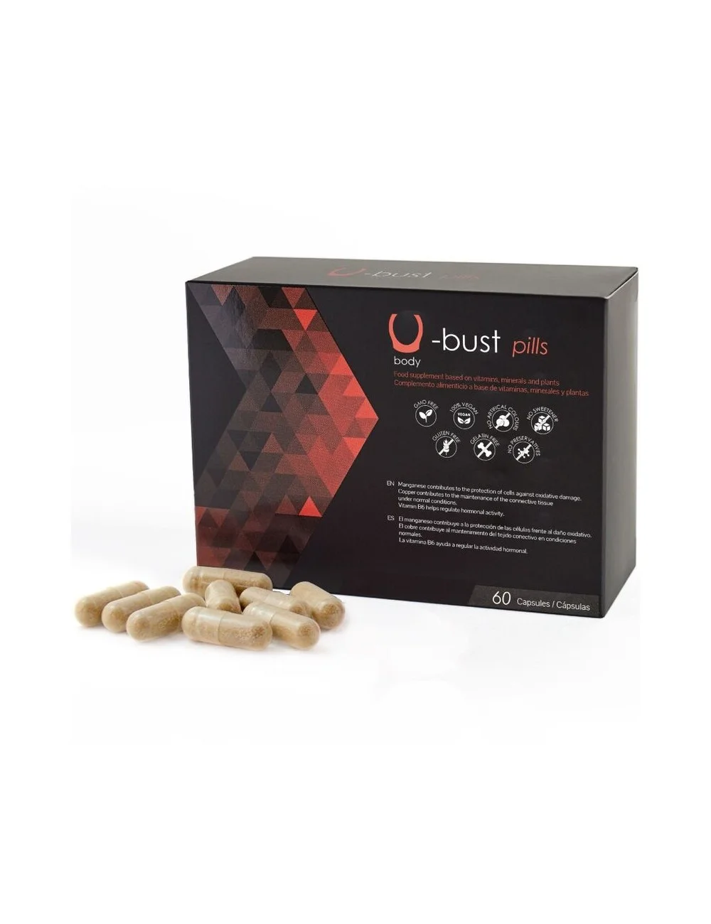 500 COSMETICS - U-BUST CÁPSULAS DE AUMENTO DE SEIOS - 60 CÁPSULAS 500 COSMETICS - U-BUST CÁPSULAS DE AUMENTO DE SEIOS - 60 CÁPSULAS