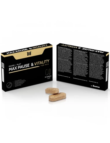 BLACK BULL - MAX PAUSE E RETARDANTE DE VITALIDADE PARA HOMENS 10 CÁPSULAS