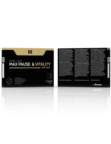 BLACK BULL - MAX PAUSE E RETARDANTE DE VITALIDADE PARA HOMENS 10 CÁPSULAS