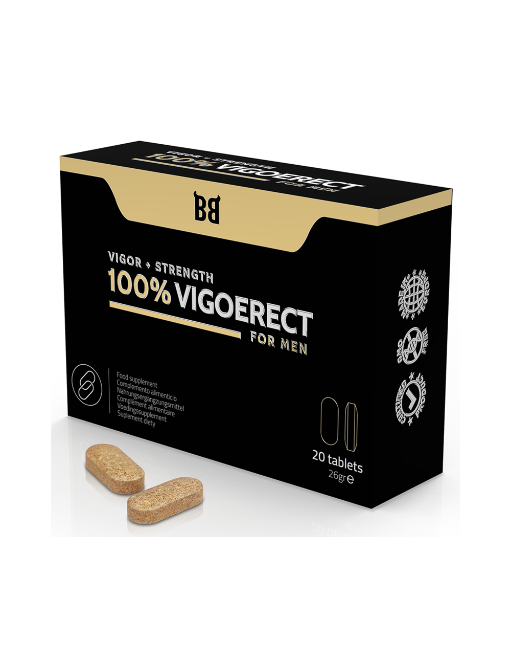 BLACK BULL - 100% VIGOERECT VIGOR + FORÇA PARA HOMENS 20 COMPRIMIDOS BLACK BULL - 100% VIGOERECT VIGOR + FORÇA PARA HOMENS 20 COMPRIMIDOS