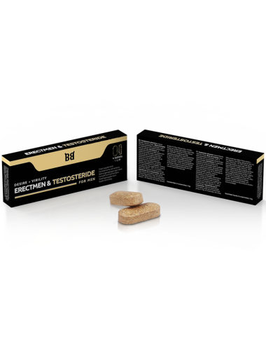 BLACK BULL - ERECTMEN & PODER DE TESTOSTERIDA E TESTOSTERONA PARA HOMENS 4 CÁPSULAS