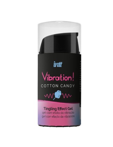INTT - GEL EFEITO VIBRATÓRIO UNISSEXO ALGODÃO DOCE 15 ML