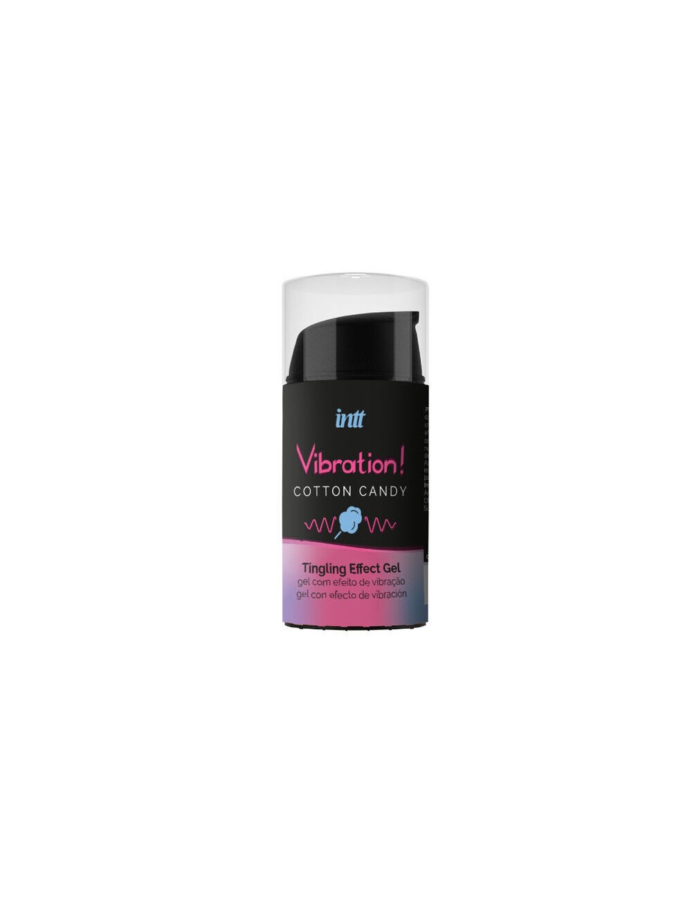 INTT - GEL EFEITO VIBRATÓRIO UNISSEXO ALGODÃO DOCE 15 ML