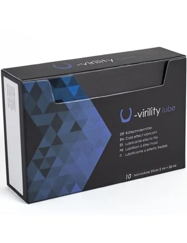 500 COSMETICS - U-VIRILITY LUBE LUBRIFICANTE EFEITO FRIO 10 X 5 ML