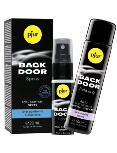 PJUR - BACK DOOR CONJUNTO DE LUBRIFICANTE ANAL E SPRAY
