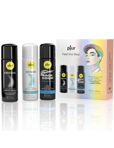 PJUR - CONJUNTO PRIDE LUBRIFICANTES PREMIUM 3 X 30 ML