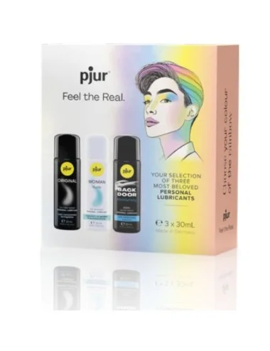 PJUR - CONJUNTO PRIDE LUBRIFICANTES PREMIUM 3 X 30 ML