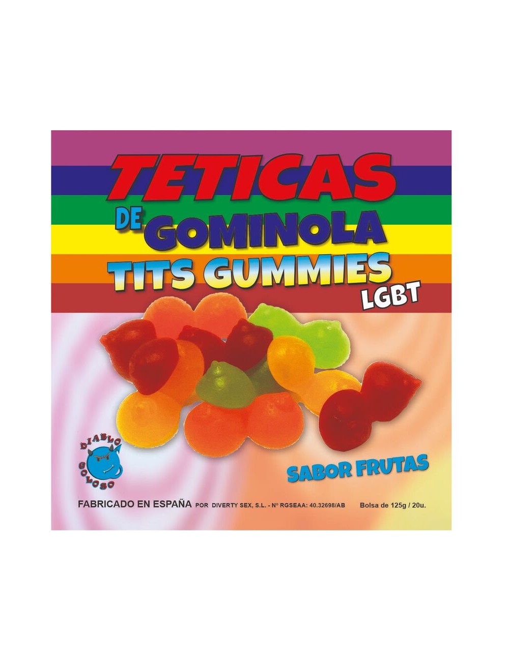 DIABLO GOLOSO - GLITTER ASSORTED GUMMY TEETICS DIABLO GOLOSO - GLITTER ASSORTED GUMMY TEETICS