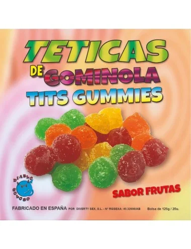 DIABLO GOLOSO - TETINAS DE GOMA SORTIDAS DE AÚCAR