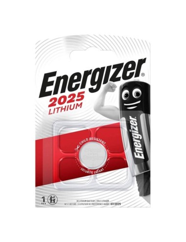 ENERGIZER - BATERIA BOTO DE LÍTIO CR2025 3V 1 UNIDADE