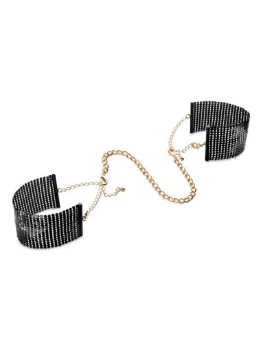 BIJOUX - DÉSIR MÉTALLIQUE ALGEMAS DE MALHA DE METAL PRETO