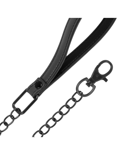 FETISH SUBMISSIVE - COLAR DE CORRENTE COM FORRO DE NOPRENE
