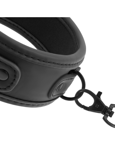 FETISH SUBMISSIVE - COLAR DE CORRENTE COM FORRO DE NOPRENE