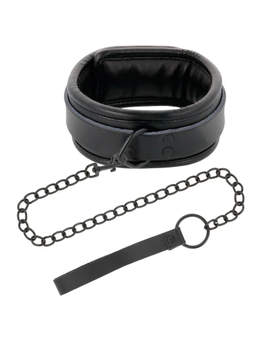 DARKNESS - COLAR PRETO COM CORRENTE