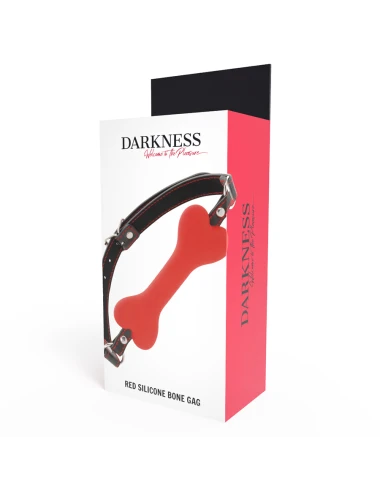 DARKNESS - MORDAÇA DE SILICONE DE OSSO VERMELHO