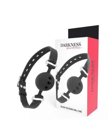 DARKNESS - MORDAA DE SILICONE RESPIRVEL PRETA