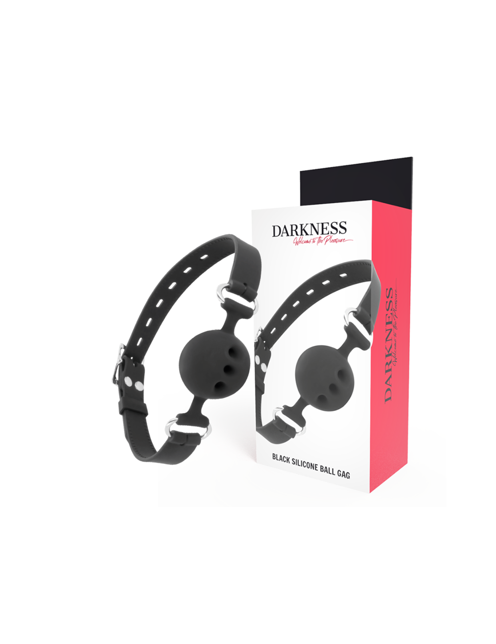 DARKNESS - MORDAA DE SILICONE RESPIRVEL PRETA DARKNESS - MORDAA DE SILICONE RESPIRVEL PRETA