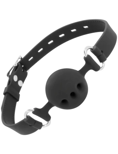 DARKNESS - MORDAA DE SILICONE RESPIRVEL PRETA