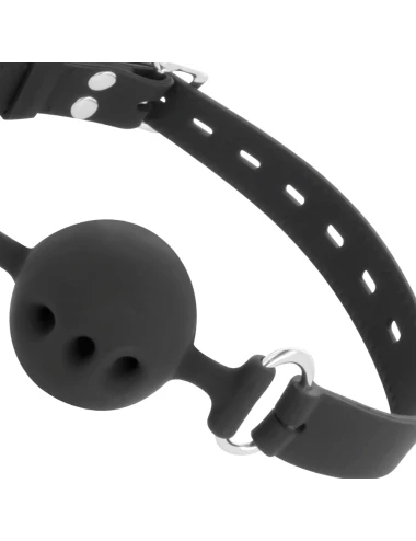 DARKNESS - MORDAA DE SILICONE RESPIRVEL PRETA