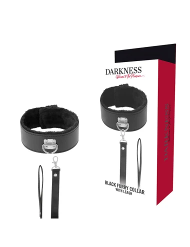 DARKNESS - COLAR FORRO COM CORRENTE DE TITÂNIO