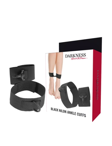 DARKNESS - PUNHOS DE TORNOZELO EM NYLON PRETO