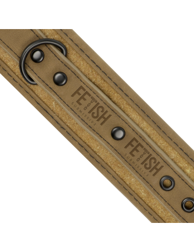 FETISH SUBMISSIVE ORIGEN - PUNHOS DE TORNOZELO DE COURO VEGANO COM FORRO DE NEOPRENE