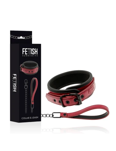 FETISH SUBMISSIVE DARK ROOM - COLAR DE CORRENTE COM FORRO DE NEOPRENE