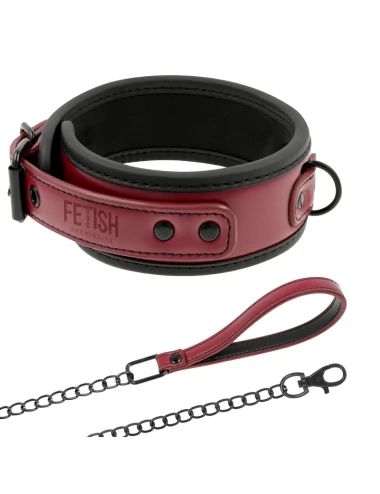 FETISH SUBMISSIVE DARK ROOM - COLAR DE CORRENTE COM FORRO DE NEOPRENE