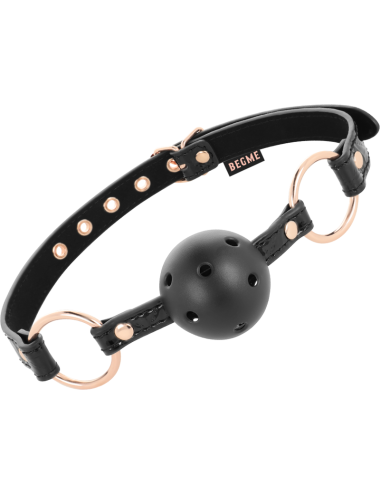 BEGME - BLACK EDITION BOLA GAG VEGAN COURO