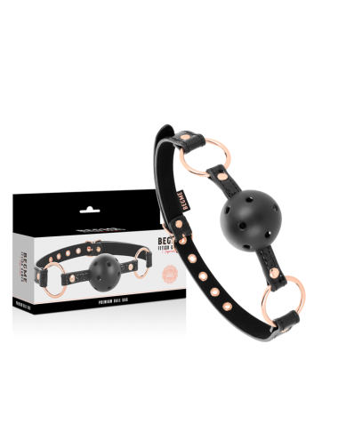 BEGME - BLACK EDITION BOLA GAG VEGAN COURO
