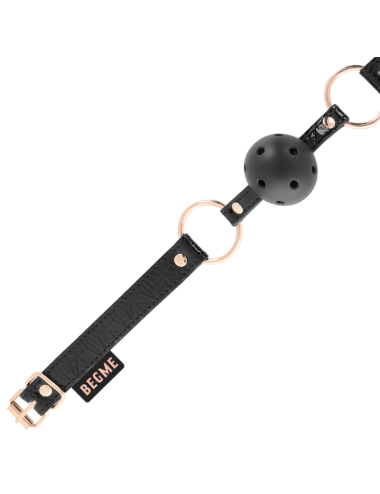 BEGME - BLACK EDITION BOLA GAG VEGAN COURO