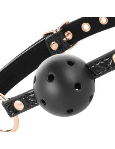 BEGME - BLACK EDITION BOLA GAG VEGAN COURO