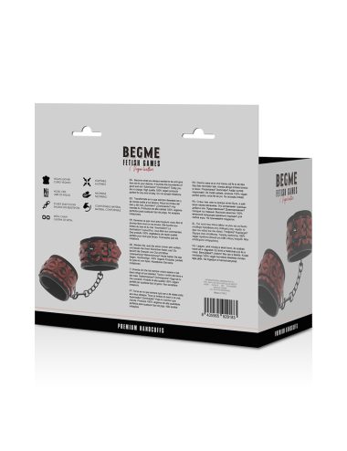 BEGME - ALGEMAS PREMIUM RED EDITION COM FORRO DE NEOPRENE
