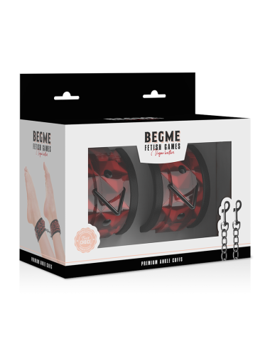 BEGME - PUNHOS DE TORNOZELO PREMIUM RED EDITION COM FORRO DE NEOPRENE