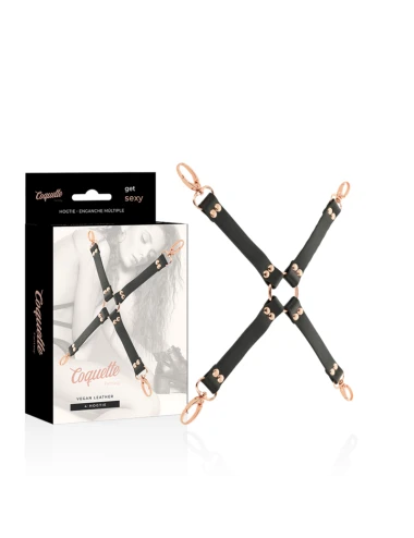 COQUETTE CHIC DESIRE - FANTASY HOG TIE COURO VEGANO