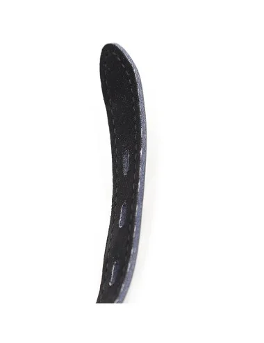 OHMAMA FETISH - GAG DE BOLA DE SILICONE COM CINTO DE COURO (CADEADO INCLUÍDO)